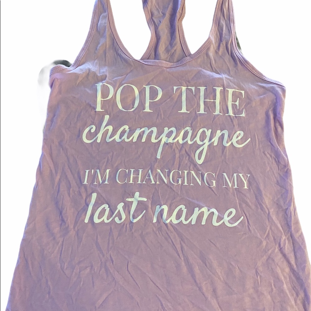 Bride to be racer back tank